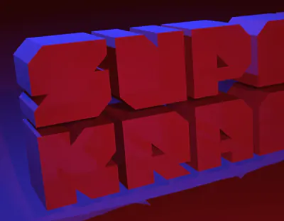 Animation 3D du logo, Superkraft (Création : Sylvain Girault - 2012)