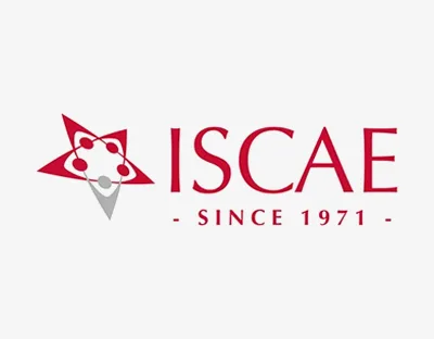 Logo ISCAE, école de commerce (Création : Agence NSB Paris / Sylvain Girault - 2013)